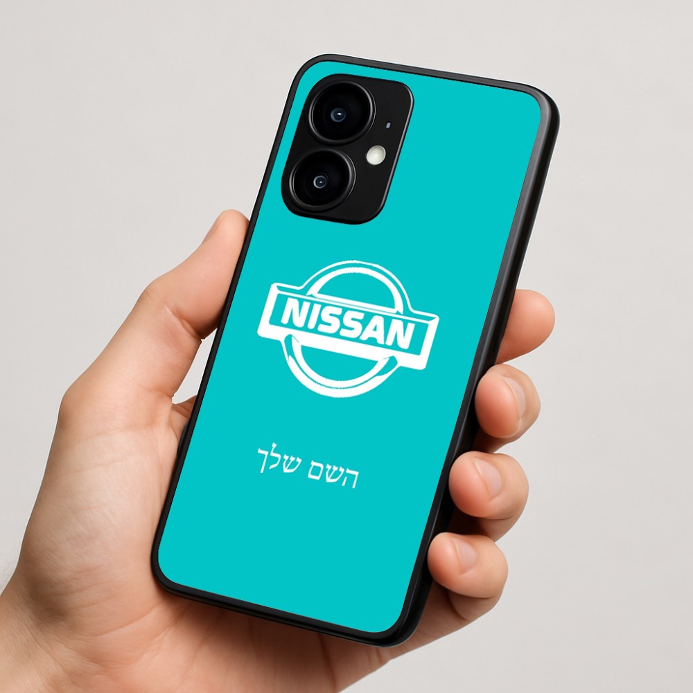 כיסוי בעיצוב אישי עם השם שלך לדגם - Motorola moto X70 Air בעיצוב ניסאן