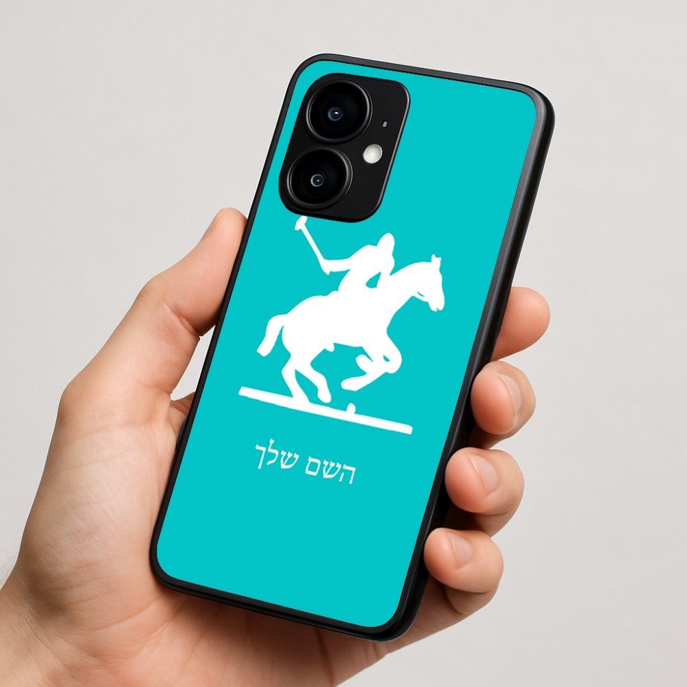 כיסוי בעיצוב אישי עם השם שלך לדגם - Motorola moto X70 Air בעיצוב שחקן פולו - סוס