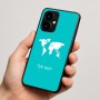 כיסוי בעיצוב אישי עם השם שלך לדגם - Motorola moto X70 Air בעיצוב מפת העולם