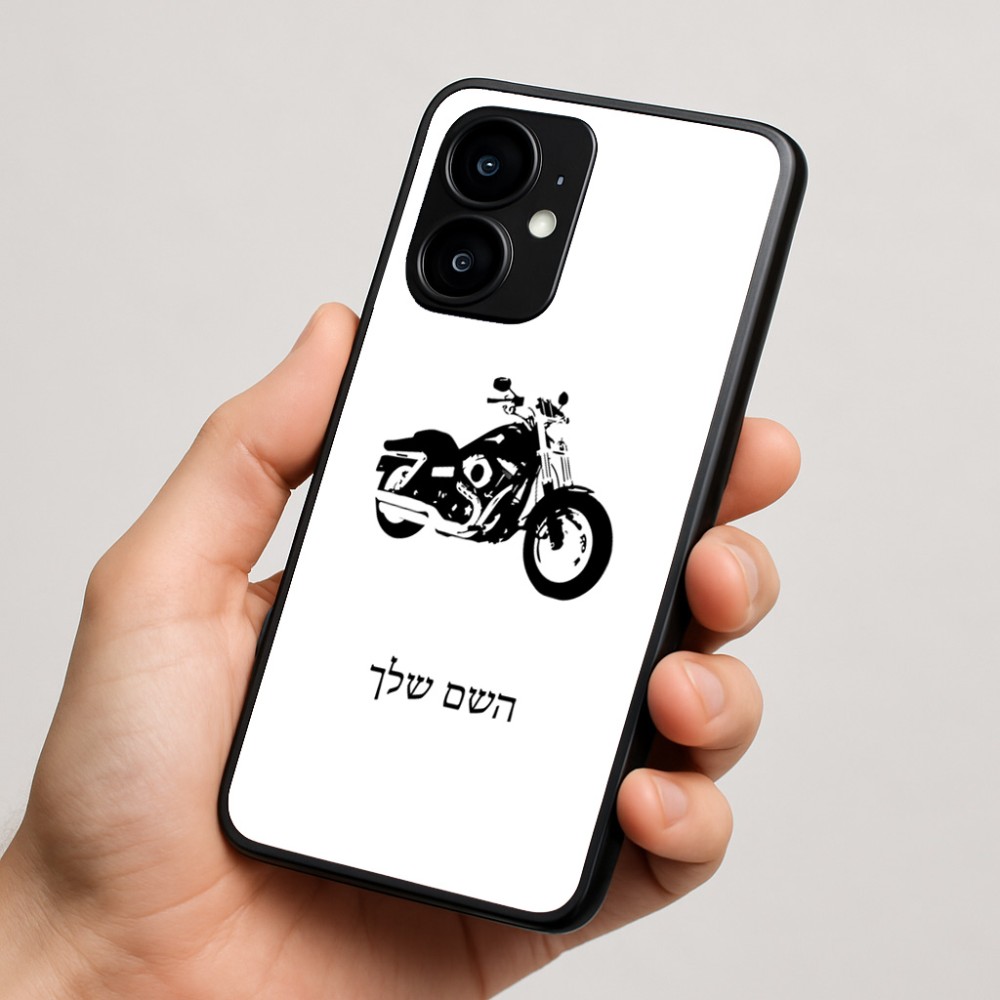 כיסוי בעיצוב אישי עם השם שלך לדגם - Motorola moto X70 Air בעיצוב הארלי-דיווידסון