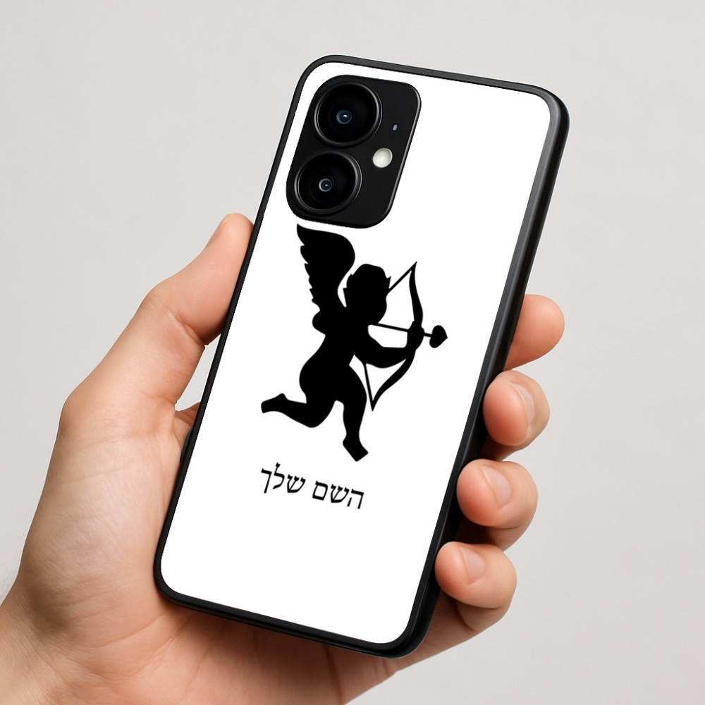 כיסוי בעיצוב אישי עם השם שלך לדגם - Motorola moto X70 Air בעיצוב קופידון