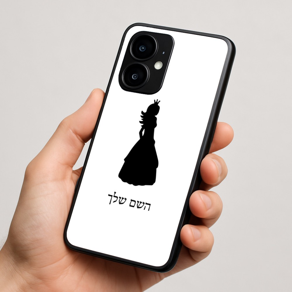 כיסוי בעיצוב אישי עם השם שלך לדגם - Motorola moto X70 Air בעיצוב נסיכה