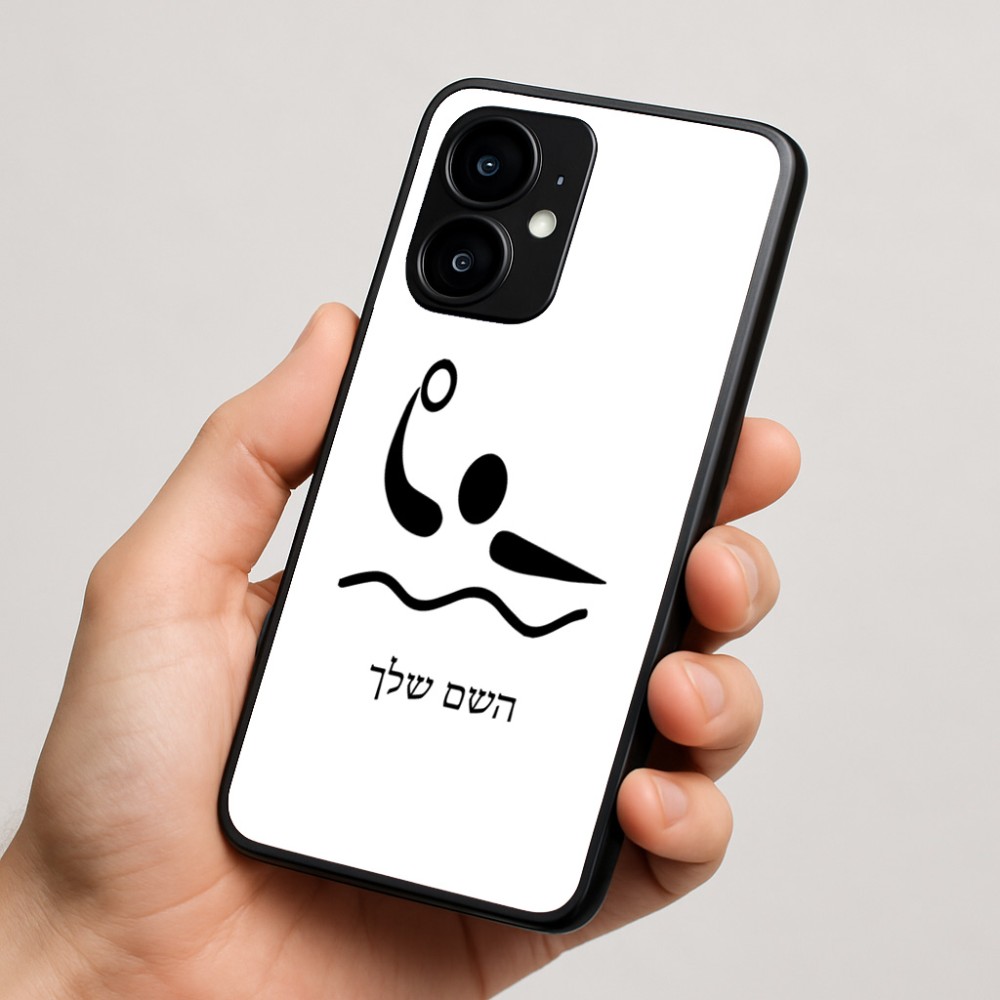 כיסוי בעיצוב אישי עם השם שלך לדגם - Motorola moto X70 Air בעיצוב כדור מים אולימפי