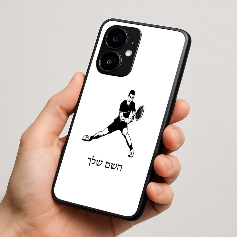 כיסוי בעיצוב אישי עם השם שלך לדגם - Motorola moto X70 Air בעיצוב שחקן טניס