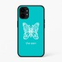 כיסוי בעיצוב אישי עם השם שלך לדגם - Nothing Phone (1) בעיצוב פרפר