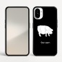 כיסוי בעיצוב אישי עם השם שלך לדגם - Nothing Phone (1) בעיצוב חזיר