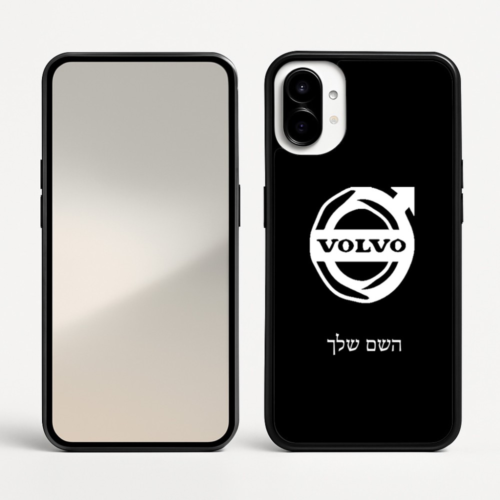 כיסוי בעיצוב אישי עם השם שלך לדגם - Nothing Phone (1) בעיצוב וולוו
