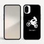 כיסוי בעיצוב אישי עם השם שלך לדגם - Nothing Phone (1) בעיצוב מוטוקרוס