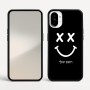 כיסוי בעיצוב אישי עם השם שלך לדגם - Nothing Phone (1) בעיצוב סמיילי