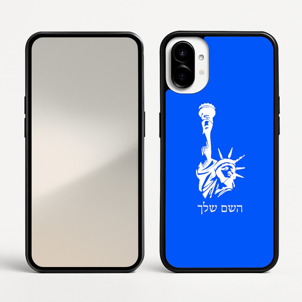 כיסוי בעיצוב אישי עם השם שלך לדגם - Nothing Phone (1) בעיצוב פסל החירות