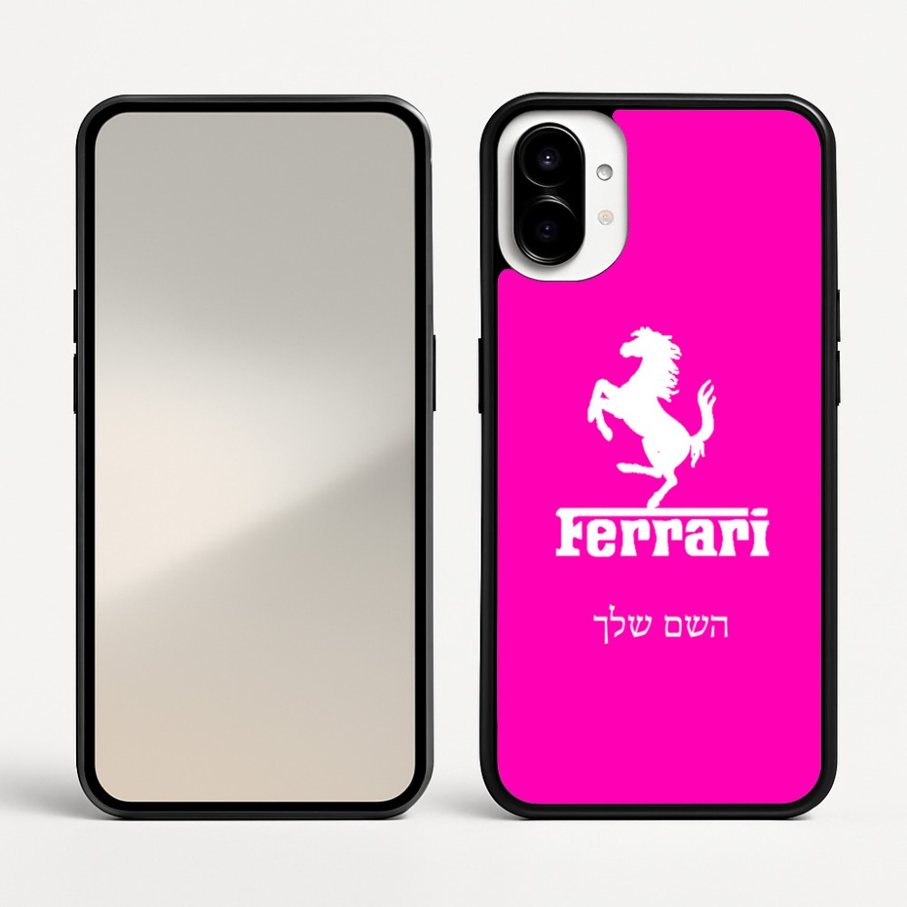 כיסוי בעיצוב אישי עם השם שלך לדגם - Nothing Phone (1) בעיצוב פרארי