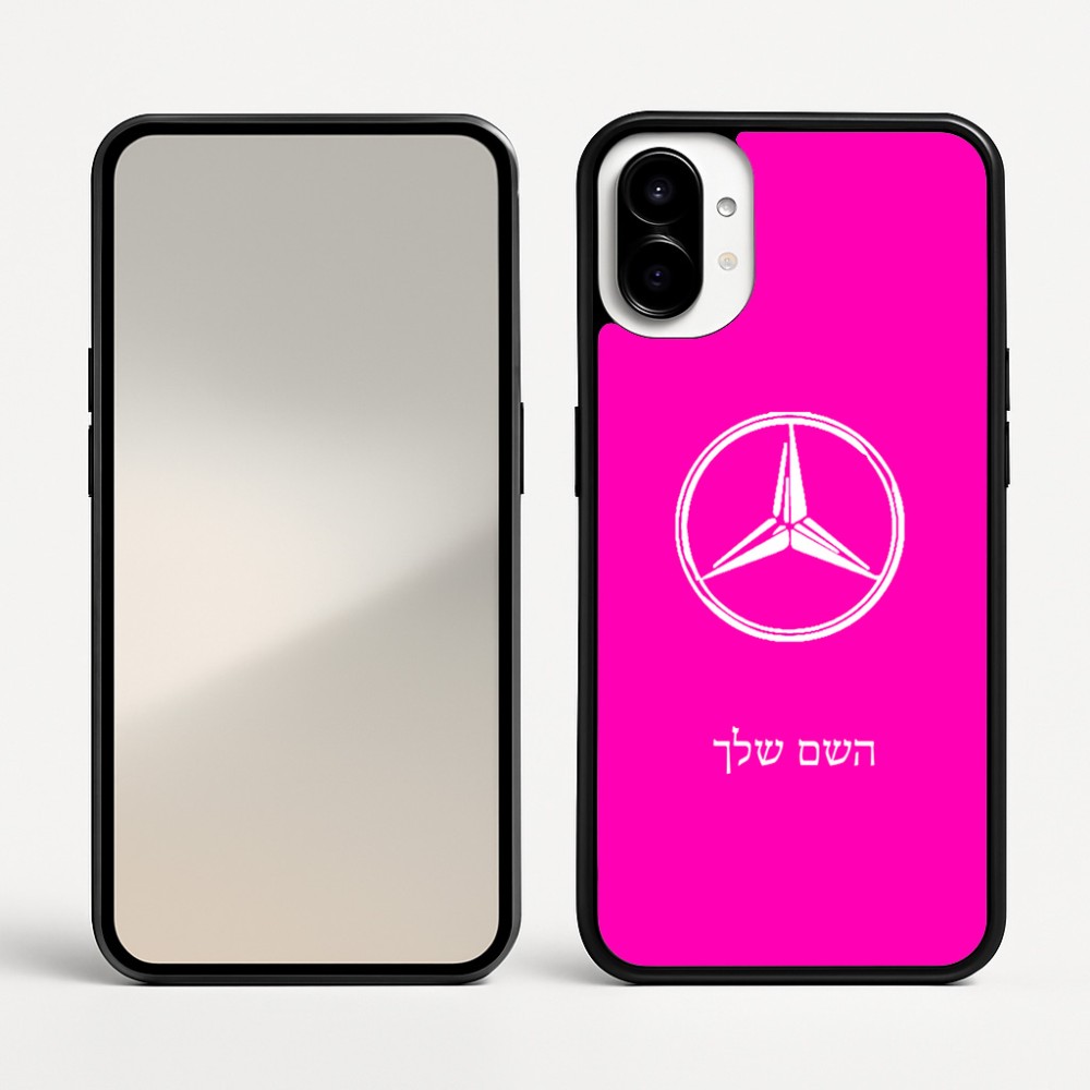 כיסוי בעיצוב אישי עם השם שלך לדגם - Nothing Phone (1) בעיצוב מרצדס-בנץ