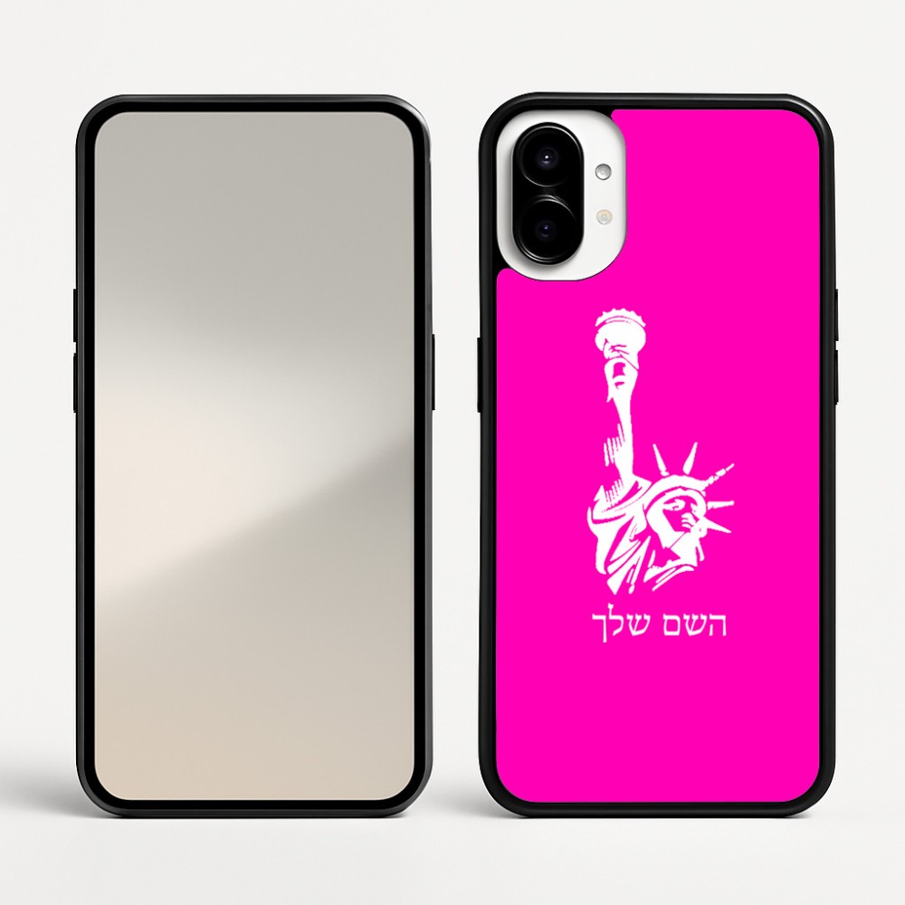 כיסוי בעיצוב אישי עם השם שלך לדגם - Nothing Phone (1) בעיצוב פסל החירות