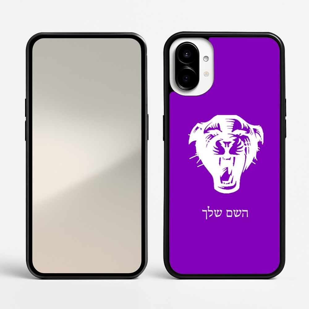 כיסוי בעיצוב אישי עם השם שלך לדגם - Nothing Phone (1) בעיצוב פני פנטרה