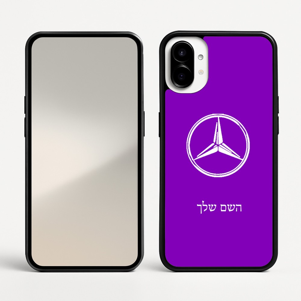 כיסוי בעיצוב אישי עם השם שלך לדגם - Nothing Phone (1) בעיצוב מרצדס-בנץ