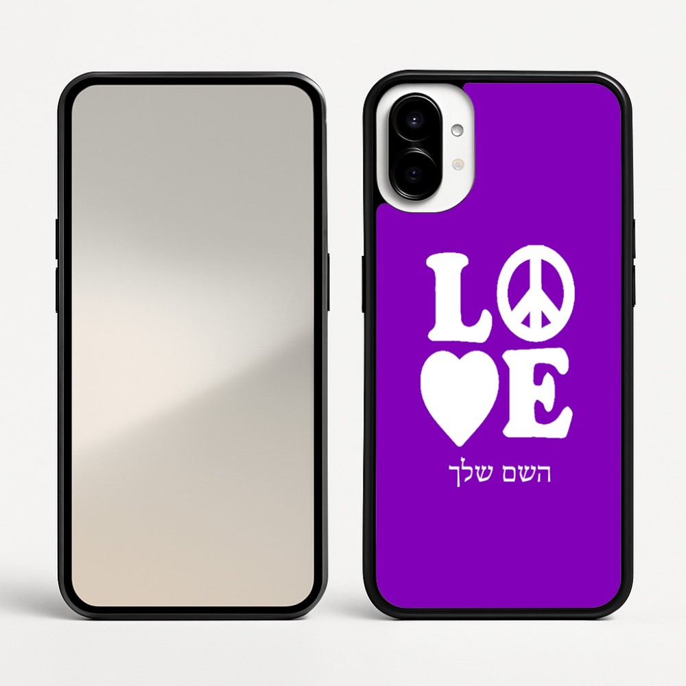 כיסוי בעיצוב אישי עם השם שלך לדגם - Nothing Phone (1) בעיצוב אהבה