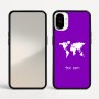 כיסוי בעיצוב אישי עם השם שלך לדגם - Nothing Phone (1) בעיצוב מפת העולם