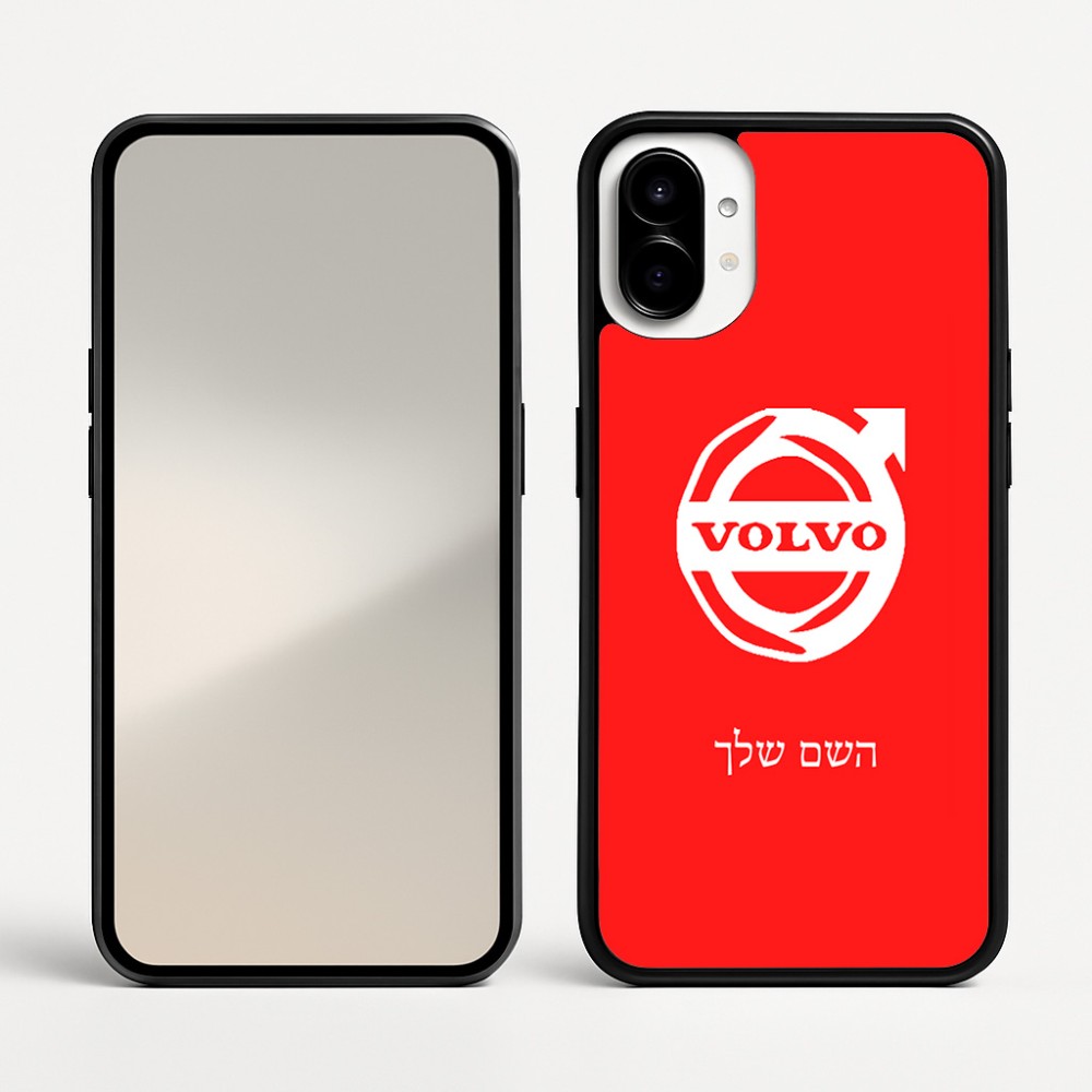 כיסוי בעיצוב אישי עם השם שלך לדגם - Nothing Phone (1) בעיצוב וולוו