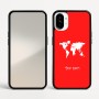 כיסוי בעיצוב אישי עם השם שלך לדגם - Nothing Phone (1) בעיצוב מפת העולם