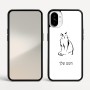 כיסוי בעיצוב אישי עם השם שלך לדגם - Nothing Phone (1) בעיצוב חתול