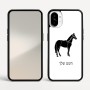 כיסוי בעיצוב אישי עם השם שלך לדגם - Nothing Phone (1) בעיצוב סוס