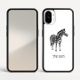 כיסוי בעיצוב אישי עם השם שלך לדגם - Nothing Phone (1) בעיצוב זברה