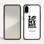 כיסוי בעיצוב אישי עם השם שלך לדגם - Nothing Phone (1) בעיצוב נשקי את חבר שלי