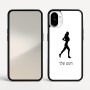 כיסוי בעיצוב אישי עם השם שלך לדגם - Nothing Phone (1) בעיצוב רץ רץ אישה