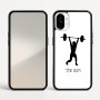 כיסוי בעיצוב אישי עם השם שלך לדגם - Nothing Phone (1) בעיצוב הרמת משקולות