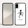 כיסוי בעיצוב אישי עם השם שלך לדגם - Nothing Phone (1) בעיצוב סקלטון