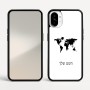 כיסוי בעיצוב אישי עם השם שלך לדגם - Nothing Phone (1) בעיצוב מפת העולם