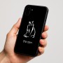 כיסוי בעיצוב אישי עם השם שלך לדגם - Nothing Phone (1) בעיצוב חתול