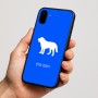 כיסוי בעיצוב אישי עם השם שלך לדגם - Nothing Phone (1) בעיצוב כלב