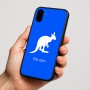 כיסוי בעיצוב אישי עם השם שלך לדגם - Nothing Phone (1) בעיצוב קנגורו