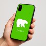 כיסוי בעיצוב אישי עם השם שלך לדגם - Nothing Phone (1) בעיצוב דוב