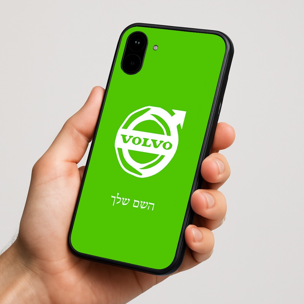 כיסוי בעיצוב אישי עם השם שלך לדגם - Nothing Phone (1) בעיצוב וולוו
