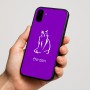 כיסוי בעיצוב אישי עם השם שלך לדגם - Nothing Phone (1) בעיצוב חתול