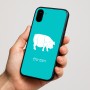כיסוי בעיצוב אישי עם השם שלך לדגם - Nothing Phone (1) בעיצוב חזיר