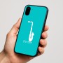 כיסוי בעיצוב אישי עם השם שלך לדגם - Nothing Phone (1) בעיצוב סקסופון