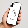 כיסוי בעיצוב אישי עם השם שלך לדגם - Nothing Phone (1) בעיצוב חתול