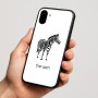 כיסוי בעיצוב אישי עם השם שלך לדגם - Nothing Phone (1) בעיצוב זברה
