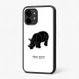 כיסוי בעיצוב אישי עם השם שלך לדגם - Nothing Phone (2) בעיצוב קרנף