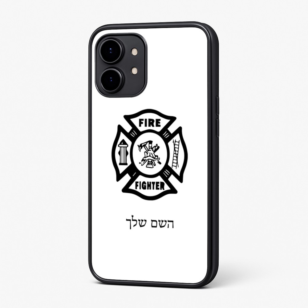 כיסוי בעיצוב אישי עם השם שלך לדגם - Nothing Phone (2) בעיצוב כבאי - תגית