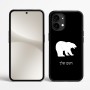 כיסוי בעיצוב אישי עם השם שלך לדגם - Nothing Phone (2) בעיצוב דוב