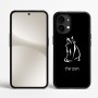 כיסוי בעיצוב אישי עם השם שלך לדגם - Nothing Phone (2) בעיצוב חתול