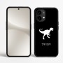 כיסוי בעיצוב אישי עם השם שלך לדגם - Nothing Phone (2) בעיצוב דינוזאור