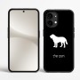 כיסוי בעיצוב אישי עם השם שלך לדגם - Nothing Phone (2) בעיצוב כלב