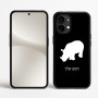 כיסוי בעיצוב אישי עם השם שלך לדגם - Nothing Phone (2) בעיצוב קרנף