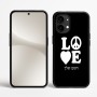 כיסוי בעיצוב אישי עם השם שלך לדגם - Nothing Phone (2) בעיצוב אהבה