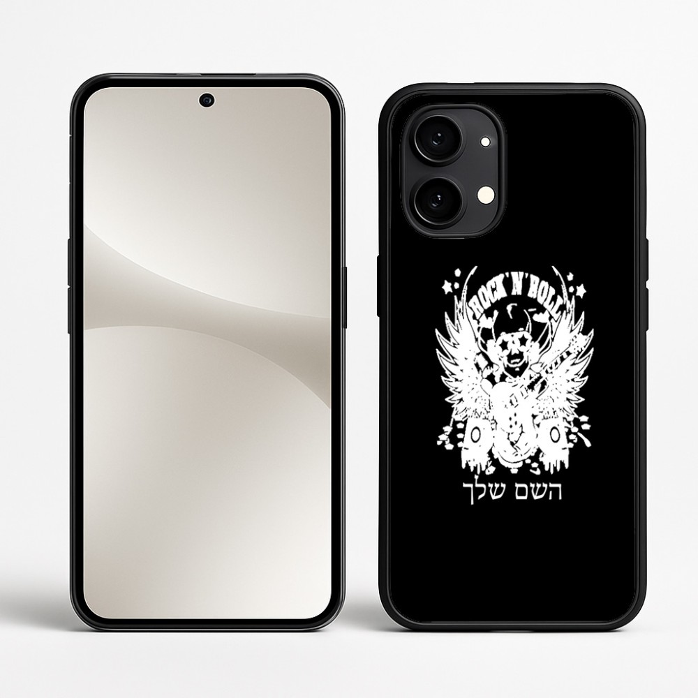 כיסוי בעיצוב אישי עם השם שלך לדגם - Nothing Phone (2) בעיצוב רוקנרול